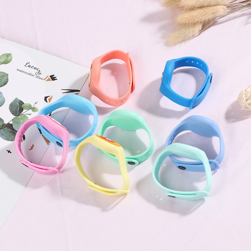 1PCS Children's Cartoon Mosquito Repellent Bracelet Plant Essential Oil Mosquito Repellent Ring Wristband Watch